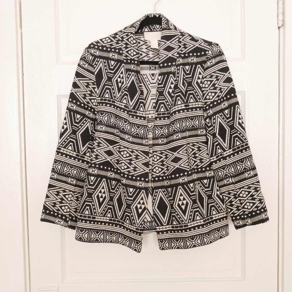 H&M Geometrical Southwest Inspired Jacket - Robe